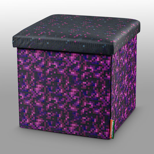Sitzwürfel-Box im Pixel-Design "Mystischer Nebel"