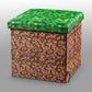 Seat cube box in pixel design"grassy soil"