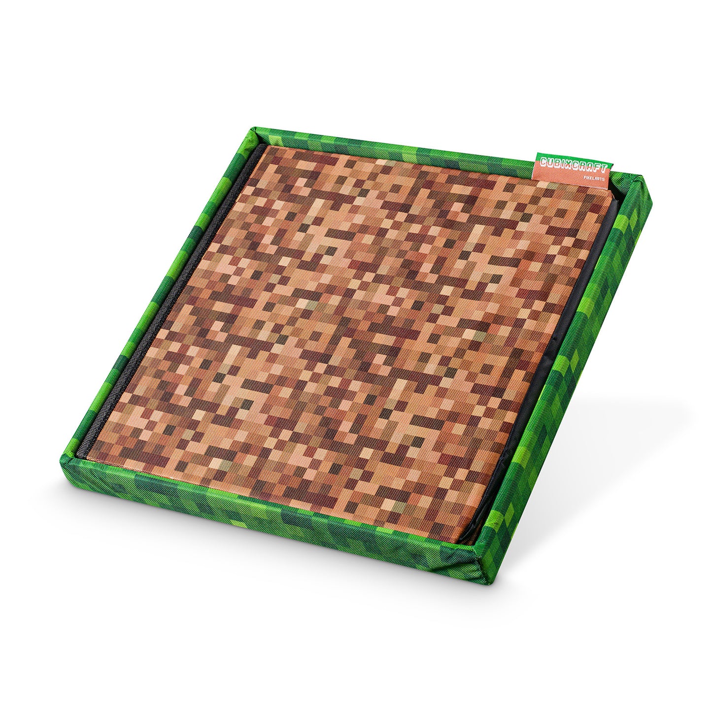 Seat cube box in pixel design"grassy soil"