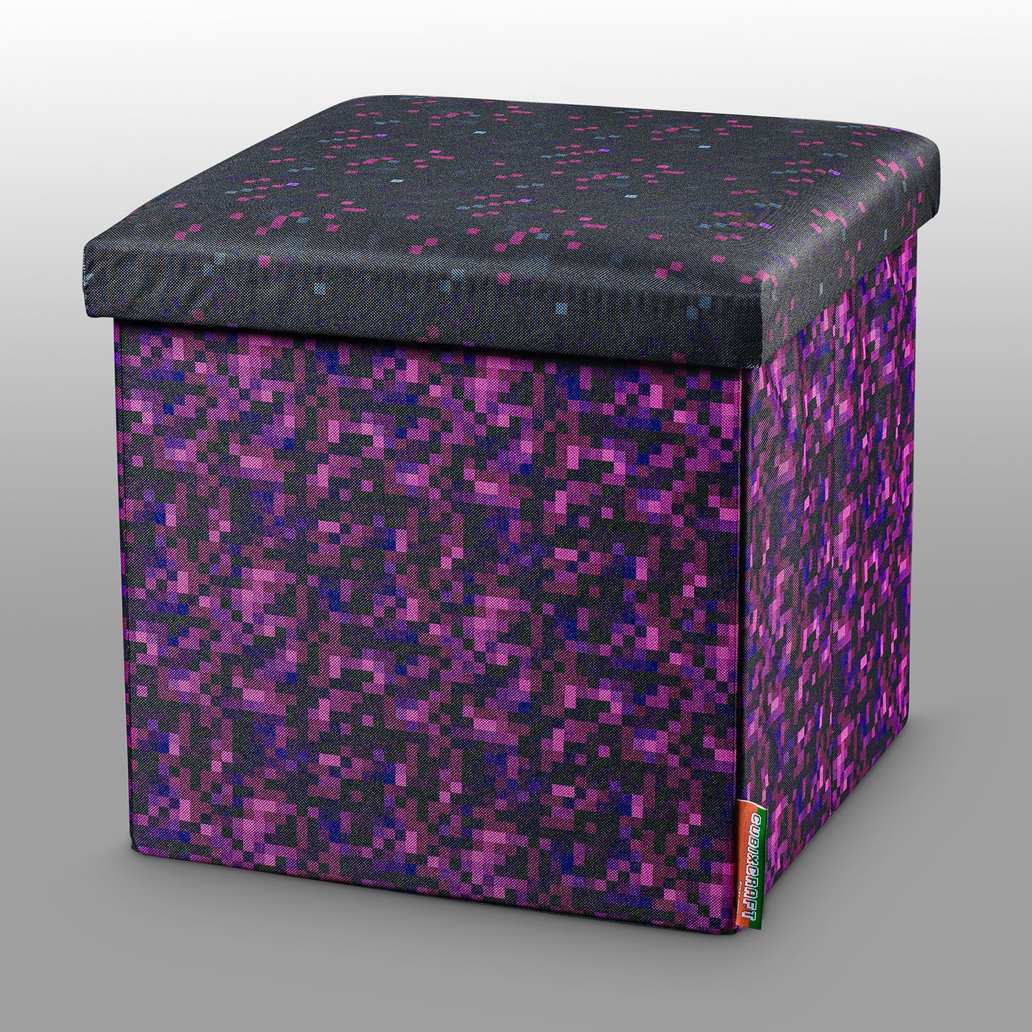Seat cube box in pixel design "mystical fog"