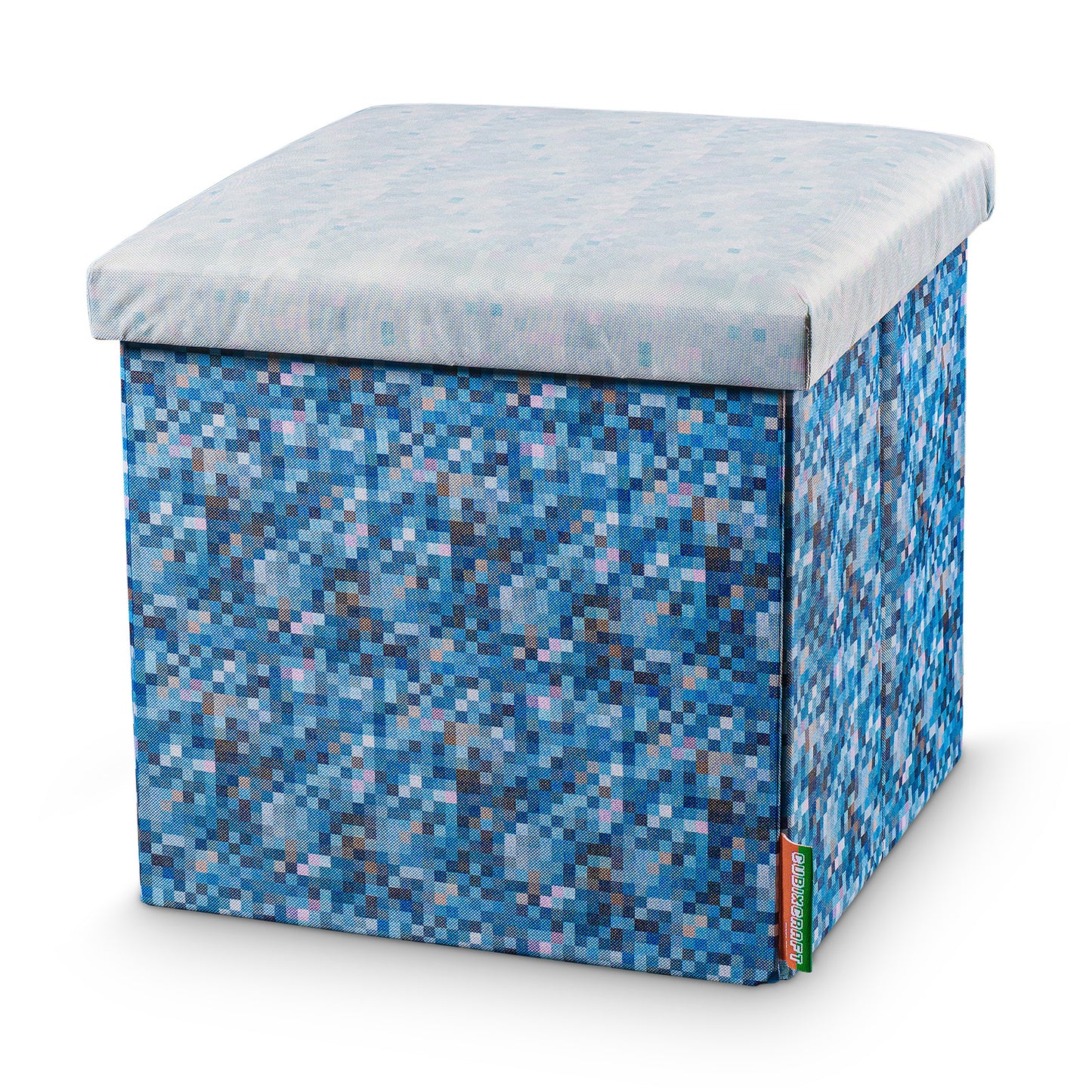 Seat cube box in pixel design "frozen ground"